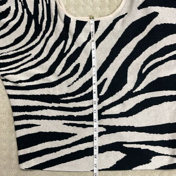 Anthropologie Zebra Print Pullover Sweater, Size Extra Small - Picture 5 of 7